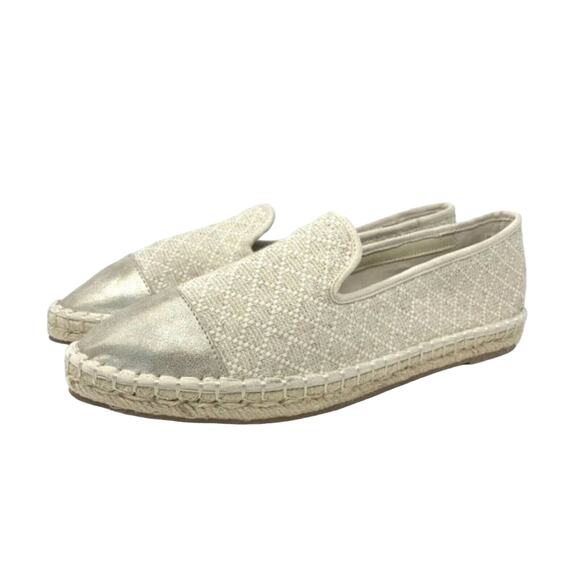 Universal Thread Slip On Espadrille Mule Loafers Women's Size 11 Cream NWT - Picture 2 of 8